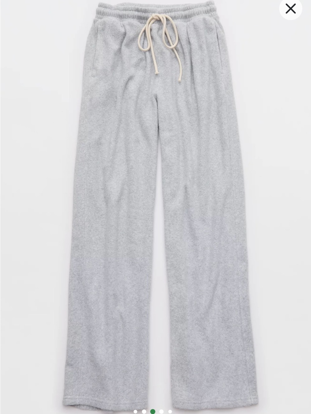 Aerie Sherpa Trouser Wide Leg Sweat pants Size Small